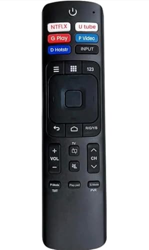 Image of Compatible with Hisense Tv Remote Control for Smart Android 4K LED UHD Tv and Replacement for Original Erf3r69h Model Remotes Control - Non Voice Command No Google Assistance