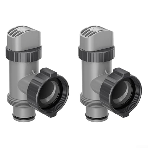Niceminiwall Lot de 2 valves à piston de rechange pour piscine avec joints toriques et rondelles étagées, compatible avec les grandes pompes de filtre de piscine 10747 1500/2500/4000 GPH et