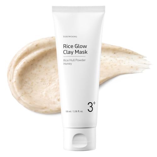 TOSOWOONG Rice Glow Clay Mask for Pore Care, Sebum Control, Glass Skin