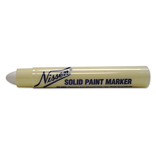 Nissen SPWHS Standard Solid Paint Marker, White