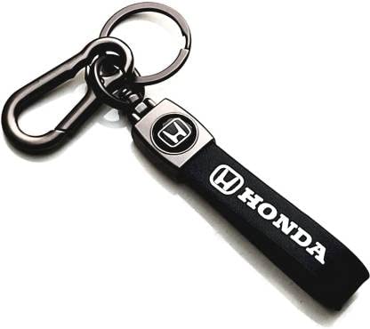 Close2 deal HONDA Premium Leather Key Ring For Cars And Bikes All Brands Available Key Chain