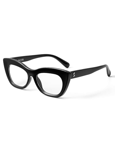 Image of JM Cat Eye Blue Light Glasses for Woman, Computer Eye Protect Anti Glare Eyeglasses with Metallic Accents