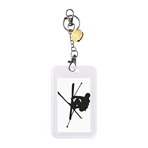 Badge de protection joueur de ski éducation physique jaune