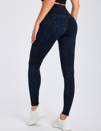 Image of THE GYM PEOPLE Thick High Waist Yoga Pants with Pockets, Tummy Control Workout Running Yoga Leggings for Women