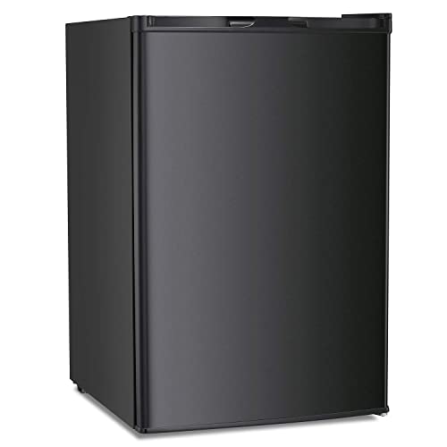 Antarctic Star - Congelador vertical de 3.0 pies cúbicos, mini congelador compacto con puerta individual reversible, control de temperatura, estantes extraíbles, congelador pequeño de acero inoxidable