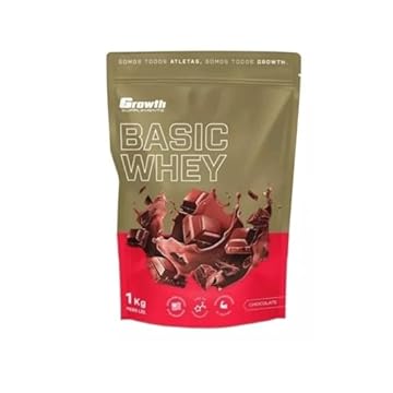 Whey Protein Sabor Chocolate Basic 1kg - Growth Supplements