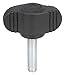 Mini Wing Knob, Ext, 8-32, 0.78 in, 1.38