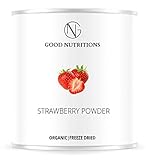 Erdbeerpulver – Bio Erdbeere gefriergetrocknet |bio organic| freeze-dried strawberry| good-superfruit von good-smoothie| 100% frucht |ohne zusatzstoffe + viele Inhaltsstoffe| 120g