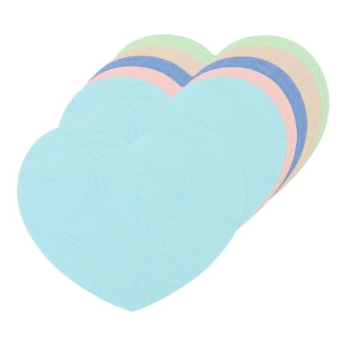 QUARKZMAN 100 Stück Herz-Papierausschnitte 2,5 Zoll Bunte Herzform-Ausschnitte für Valentinstag Klassenzimmer Pinnwand DIY Basteln, Blau Grün Pink