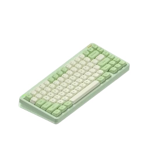 Nuphy Halo75 V2 ���C�����X Bluetooth ���J�j�J���L�[�{�[�h 81 �L�[�Q�[�~���O�K�X�P�b�g�f�U�C�� PC ����� QMK �o�R�ƌ݊���(Olive)