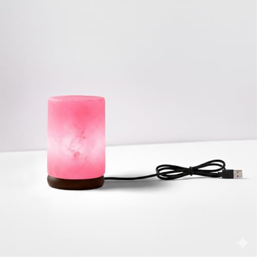 HL Himalayan Pink Salt USB Multi Colored lamp with Natural Salt Crystal Chunks (Bowl) Unique Gift Idea for Home Decore and Relaxation by NatureBoost - Image 6