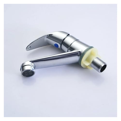 Robinet en alliage pour eau froide simple, mécanisme fluide pour bac et évier