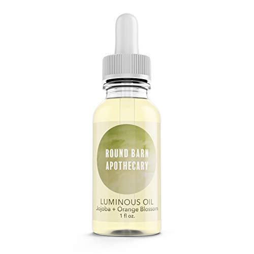 Organic Jojoba Luminous Face Serum with Organic Sunflower, Meadowfoam and Tamanu Oil, Vitamin E and Orange Blossom Vegan Face Oil Best Natural Moisturizer for all Skin Types (1 fl oz)