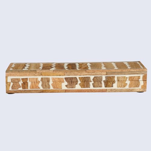 Image of Handicrafts Home 10x2.5x1.5 Decorative Box Handmade Storage Organizer Boxes with Lids Keepsake Gift Trinket Box Display Box, Kept Safari