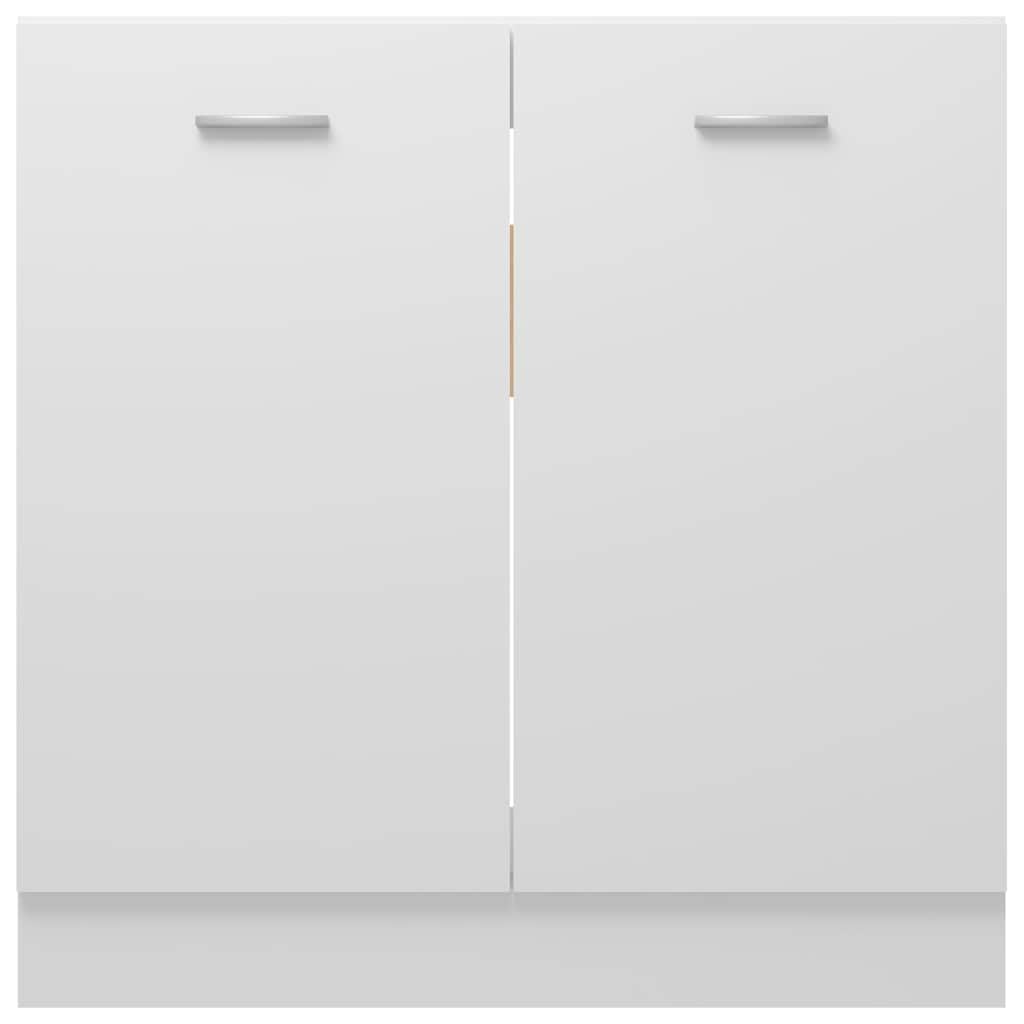Mueble bajo fregadero "Lyon" blanco 80x46x81,5 cm madera de ingeniería,Mobiliario,Armarios y almacenamiento,Armarios de cocina-801196