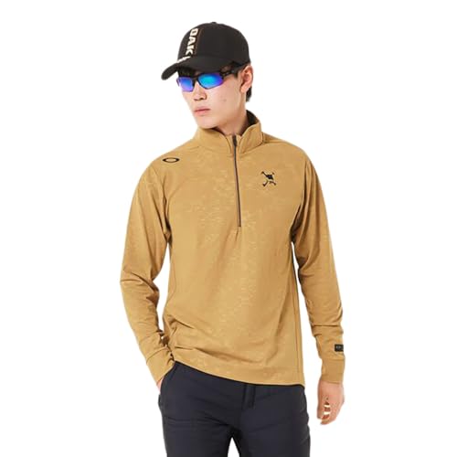 [I[N[] Vc SKULL EMBOSSED LS MOCK SHIRT Y (87D) ANTIQUE BRONZE