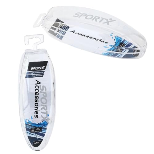 Boîte de rangement pour lunettes de natation SportX étui rigide et transparent