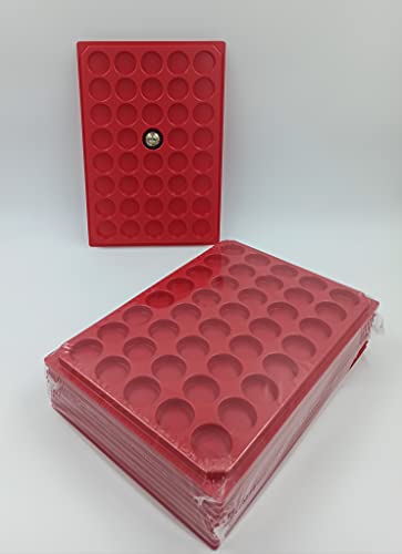 sans Couvercle - 10 Box/collecteurs/Plateaux Plastique pour Rangement Capsules Champagne / 40 Cases...