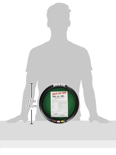 31btGs7YzfL La Ducale- Piste 33cm + 5 dés Yam's + 21 jetons 46 cm Jetons-012206, 9657, Vert