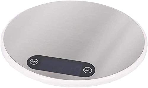 Electronic Scales High Precision Kitchen Baking Scale Stainless Steel Lab Balance for Jewelry Gold Home School with LCD Display (White) (White)