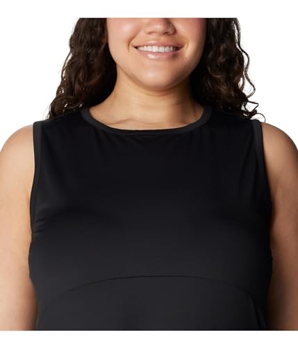 Image of Columbia Women's Freezer Tank Dress, Black, 1X