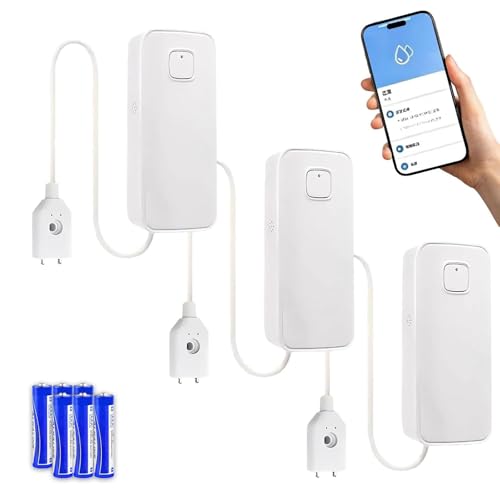 Sensor de Fugas de Agua WiFi, Alarma de 80 dB Con Control Remoto, Aplicación TUYA, Notificación SMS y Teléfono Para Bomba de Sumidero