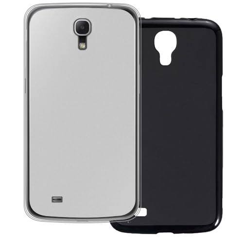 UOGNADGD 2-Pack TPU Case Compatible with Samsung Galaxy Mega 6.3 I9200 Phone Cover - Shockproof Flexible Protective Accessories with Precise Cutouts (White+Black)