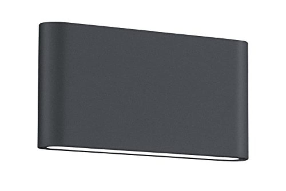 Luminosa Lighting Luminosa Thames Ii Modern 17Cm 2 Light Outdoor Up Down Wall Lamp Anthracite 3000K Ip54Uk Stock from B&Q