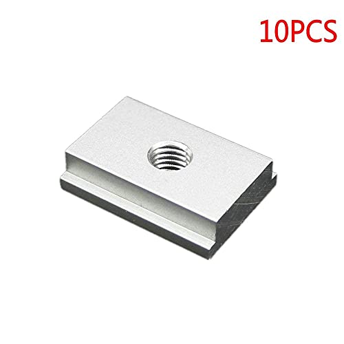 Slider a T M8, set di 10 pezzi, per slot a T per