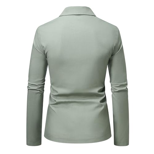 Blazer smoking décontracté homme veste de mariage ajustée chic - 7