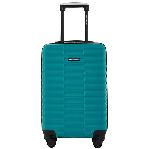 Image of Travelers Club 22-Inch Gilroy Rolling Hardside Carry-On Luggage, Teal Blue