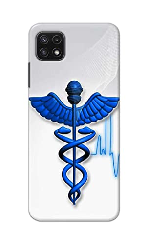 Image of Printed Hard Back Cover Case for Samsung Galaxy A22 5G | A22s 5G | Samsung F42 5G Back Cover (Medical Doctor) -1803