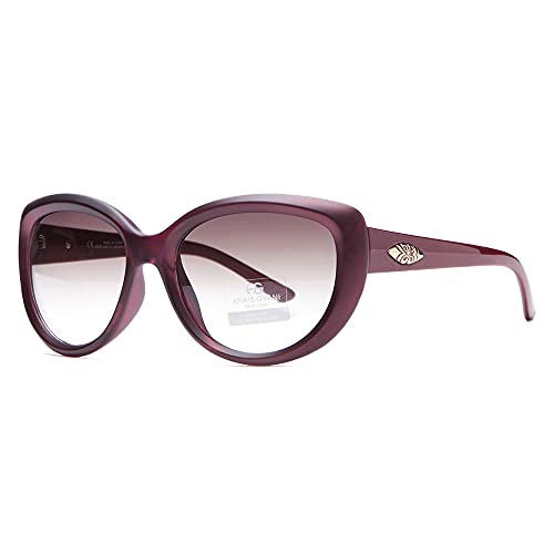 by Dasein Women Sunglasses Summmer Sunglasses Fashion Design Smooth Round Sunglasses (U020 Plum)