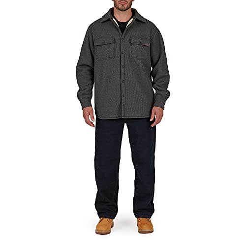 Image of Smith's Workwear Mens Sherpa Heather Thermal Shirt JacketJacket