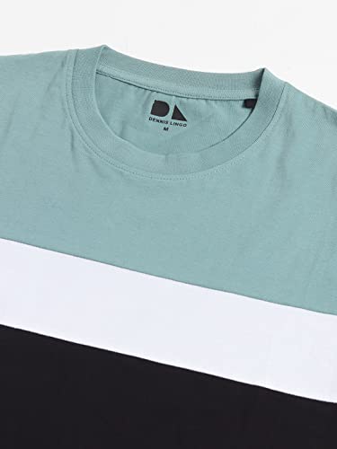 Image of Dennis Lingo Men's Cotton Slim Fit Solid T-Shirt (Round Neck)
