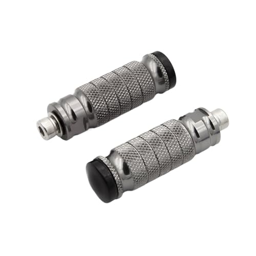 Motorrad Fußstütze Motorrad Universal Fußstütze Fußrasten Fußrastenanlage Fuß Peg Rutschfeste Pedal Teil Für Aprilia RS660 Tuono 660 2021 2022 2023(Gray)