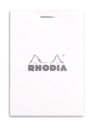 Bloc-notes Rhodia Top 112009 agrafé noir blanc orange pour vos notes - 4