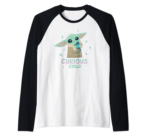 T-shirt de baseball Grogu Mandalorian en coton confortable pour jeune passionné de Star Wars