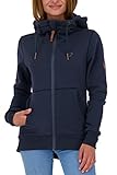 Alife and Kickin Damen YasminAK A Sweatjacket Sweatjacke Kapuzensweatjacke, Marine, L