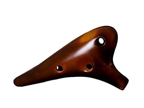 Ocarina, The M Lisha Instrument 12 Hole Alto C W/Song Book, Protective Bag, Cord #TOP6