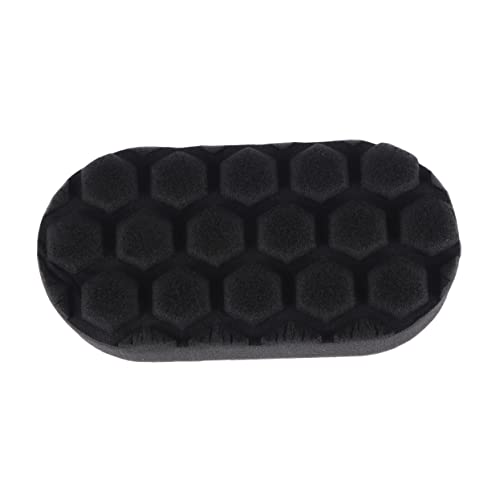 Mobestech Tampone Applicatore Per Lucidatura Auto Strumento Manuale Per Dettagli e Finitura Spugna Nera Per Trattamenti Su Vinile e Efficienza e Risparmio Di Prodotto