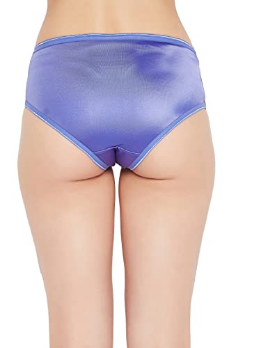 Image of Clovia Women's Mid Waist Hipster Panty in Purple