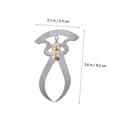 Calibrador de espesores de acero inoxidable Alipis, herramienta de medición precisa para carpintería, calibrador exterior e interior miniatura 6