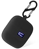 Geiomoo Silicone Case Compatible with TAGRY X08, Protective Cover with Carabiner (Black)