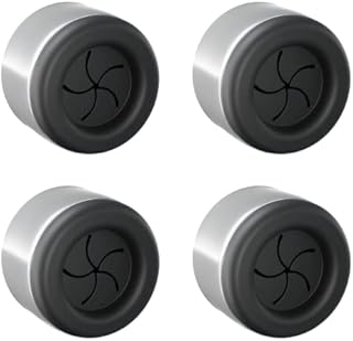 Set of 4 Premium Towel Holders for Bathroom, Kitchen and Household Stainless Steel Tea Towel Holder Towel Hook Round Self-Adhesive No Drilling (Black)