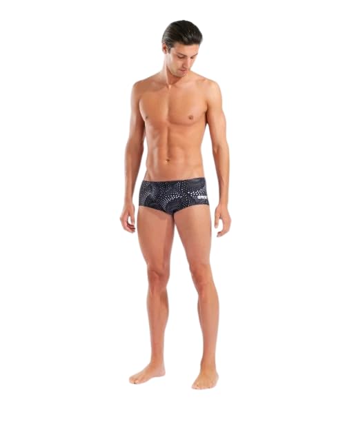 ARENA Costume Uomo Alto Trunk Nuoto Piscina Swim FIREFLOW Nero Taglia 42 ITA