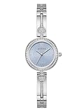 Guess Lovey GW0655L4 - Orologio da polso analogico al quarzo, in acciaio inox, 27 mm, cinturino in acciaio inox, argento, 3 bar, colore: blu
