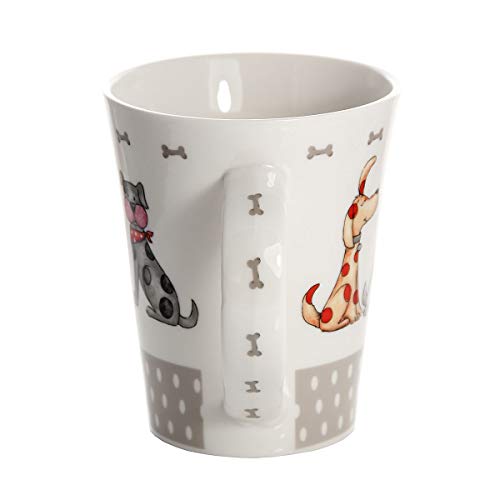 Hund Kaffeebecher Tassen Set 2 Lustig Hunde Kaffeetasse Teebecher Teetassen Keramik Porzellan Hundemotiv Geschenk für Hundeliebhaber Geschenke Hundebesitzer und Hundefreunde - 3