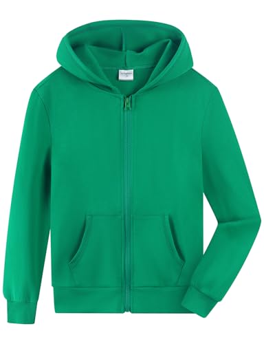 Spring&Gege Boys Lightweight Full Zip Hoodies Long Sleeve