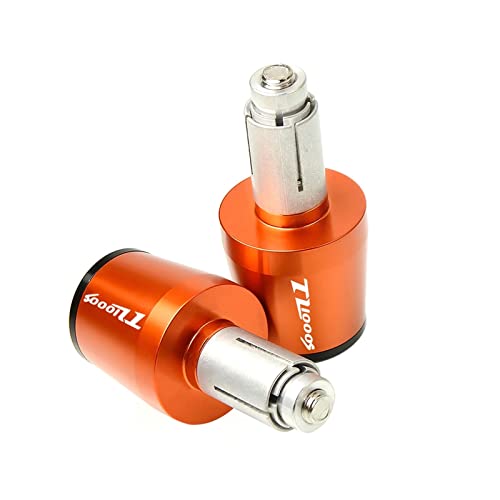 Bouchons d'extrémité moto CNC orange pour les virées en Suzuki TL1000S